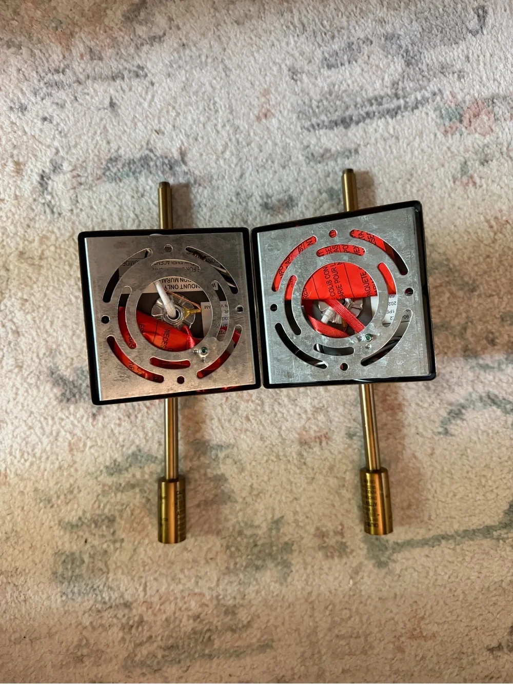 (2) Pottery Barn Pearson Shade Sconces In Tumbled Brass